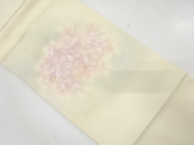 JAPANESE KIMONO / NAGOYA OBI / SHIOZE / FLOWER 